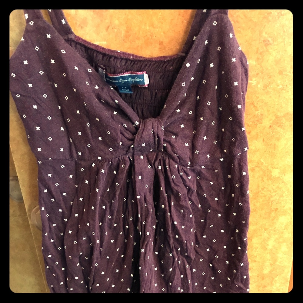 american eagle maroon tank top